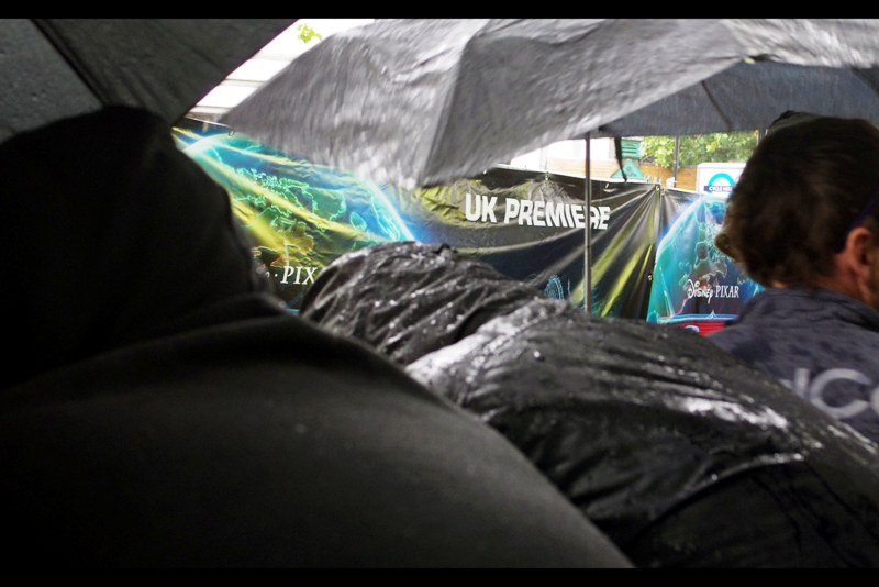 ... and just as everything had been polished and put in place, it started to pour with rain. Again. (Welcome to London.. why are you surprised?)