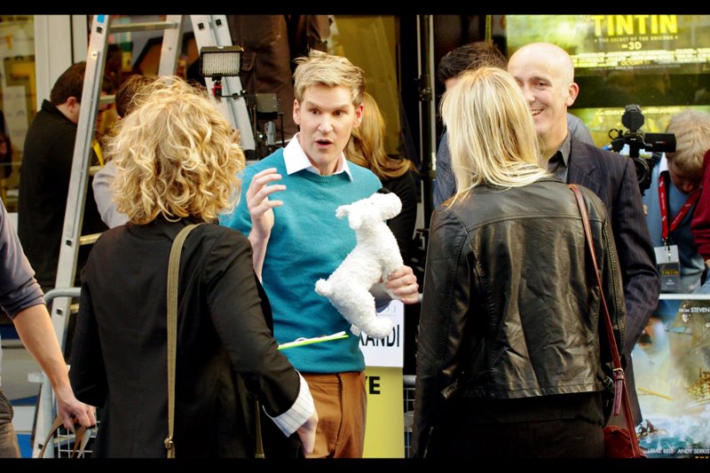 "No, actually I'm here for the Madonna premiere of 'W.E.'. Why?"