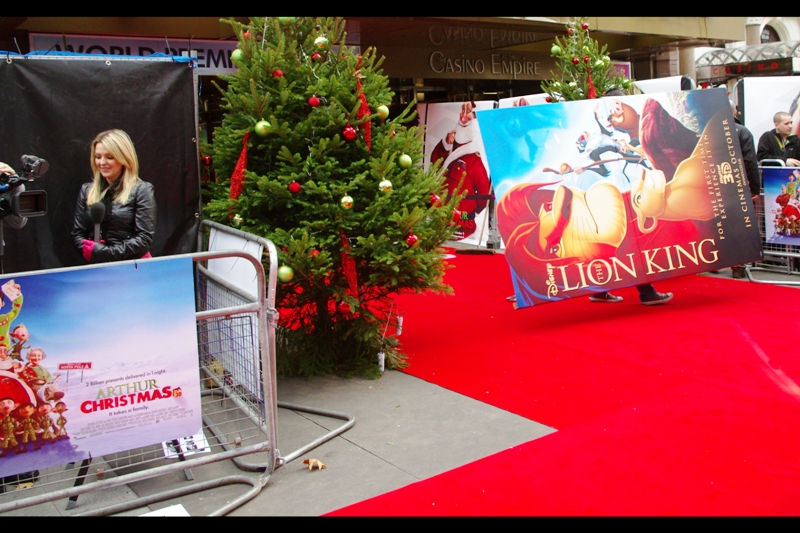 "Tom, I believe the representative from Aardman's exact words were 'get this Disney 5hit out of the lobby'." To be fair, they also removed some large cardboard standups of armoured figures from the upcoming 'Immortals' flick. That's meant to be pretty violent...