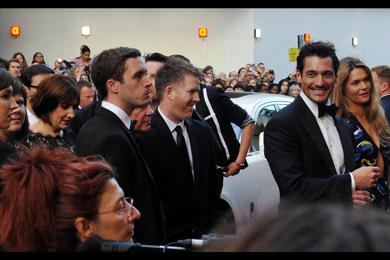 The guy on the right looks like I should know who he is, but I'm too annoyed that I missed Luke Evans (from The Hobbit) just moments ago.