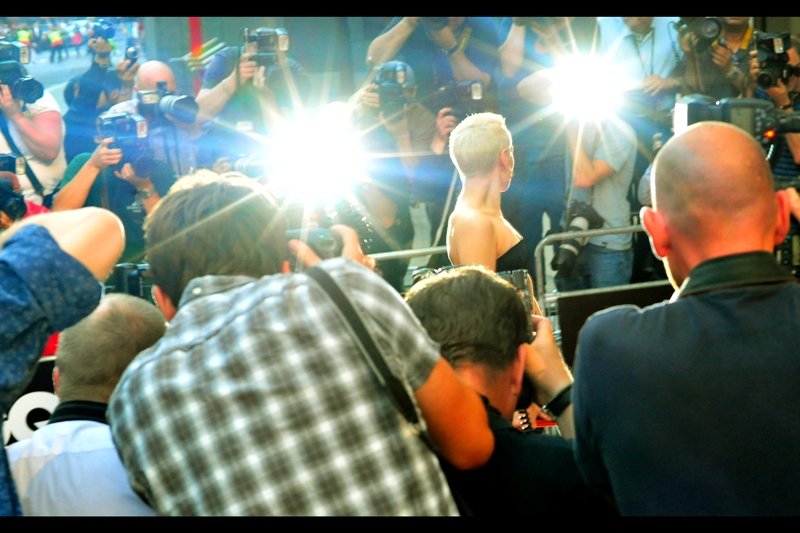 Jessie J, singer / vocal judge. This weeks' haircolour appears to be blonde.