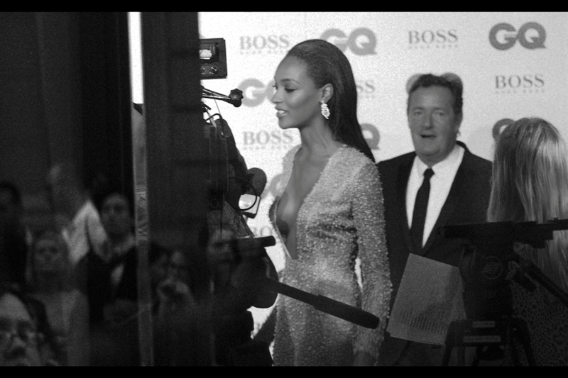 Weirdly, noticed only right near the end that there was an open and strangely lit/covered/reflective window looking into a few of the event's interview stations. The dress still rocks.