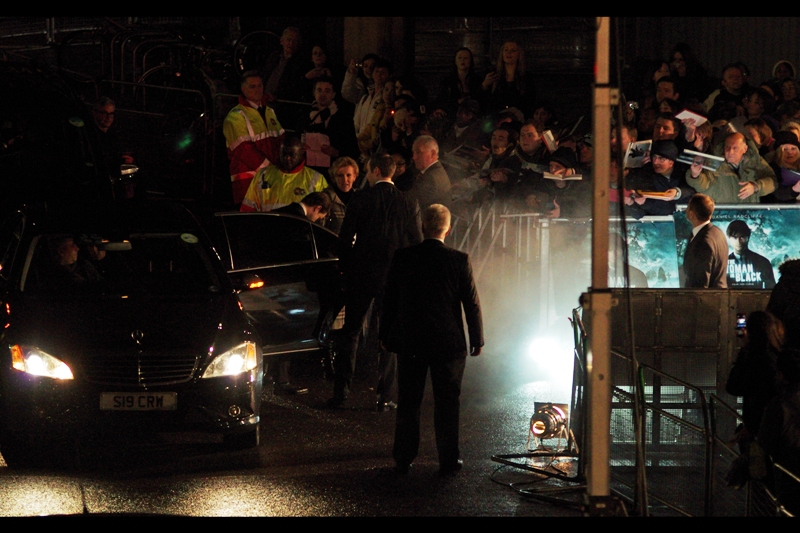 The Car in Black arrives and dispenses its Star in Black. Screaming starts.
