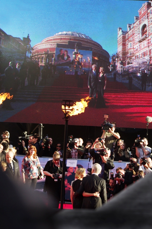 I don't usually take shots of monitors during premieres, but my spot in the crowd proved to be slightly sub-optimal at times. (I'm not complaining - I had a wristband to see the film for free if I wanted)