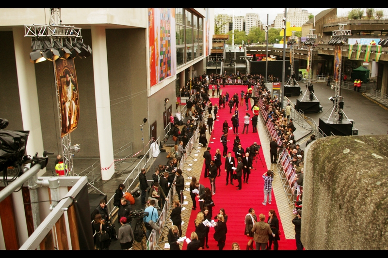 If nothing else, this premiere was smaller than yesterday's Johnny Depp / Tim Burton "Dark Shadows" , which Depp and Burton both attended. Which is weird, for a premiere attended by a(n alleged) head of state!