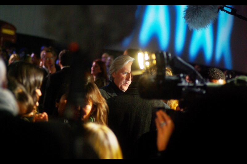 I got to photograph director James Cameron at the premiere of "Avatar" !!!