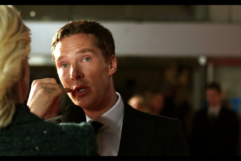 Benedict Cumberbatch, Charles Dance and Keira Knightley at "Imitation Game"