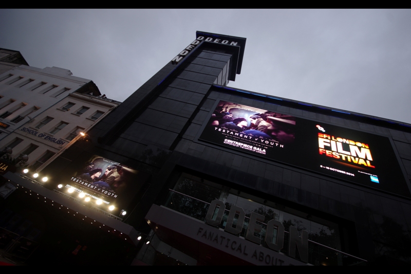 For the first time this year at BFI LFF, while skies were ominous they weren't actually teeming with the unleashing of Biblical quantities of rain. Kind of a pity - I feel it makes my photography more dynamic.