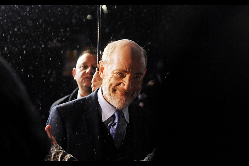 More and heavier rain, and JK Simmons glaring cheerily at the premiere of Whiplash