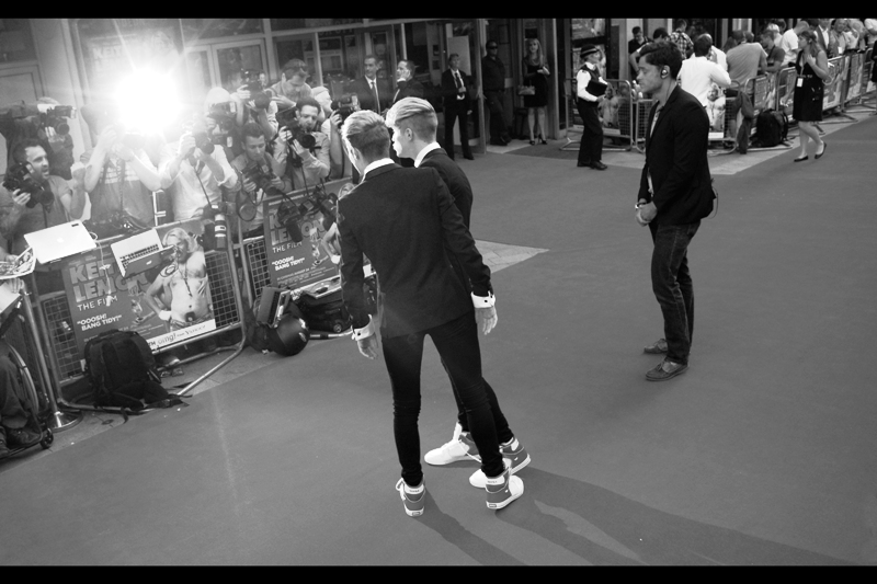 Sigh. You know, I would have hated this premiere less if it wasn't for the number of earnest fans not just screaming but SQUEALING over these guys, as well as Leigh Francis and several reality stars who had no business walking the streets during the daytime.