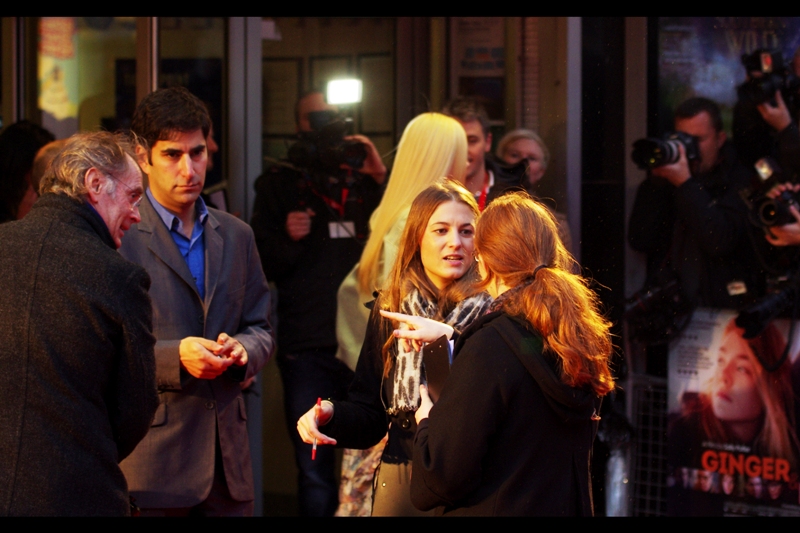 "These guys say they're involved the film, but I don't believe them" . Believe it - the one in the blue shirt is producer Andrew Litvin and the other one is producer Christopher Shepherd. I do intend to play the "I AM a producer" card one of these days, though.