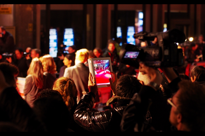 "No, I can't lower my iPad. I'm watching a movie". I'm still surprised that nobody has grabbed an iPod off somebody at a premiere and heaved it into the gardens behind a Leicester Square cinema.