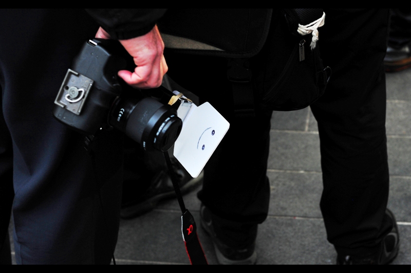 Hee! Who knew the Press Photographers had a sense of humour (and/or shot Sony?). Taken prior to the paparazzi draw for positions - my NSW Drivers License sadly does not entitle me to participate.