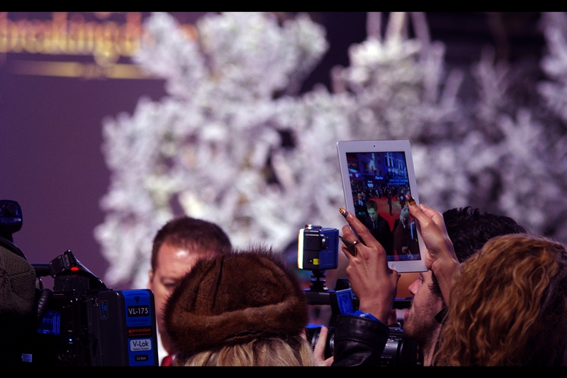 Me : "Alternatively, ma'am, why not use your device to stream the premiere live and get an even better view?"