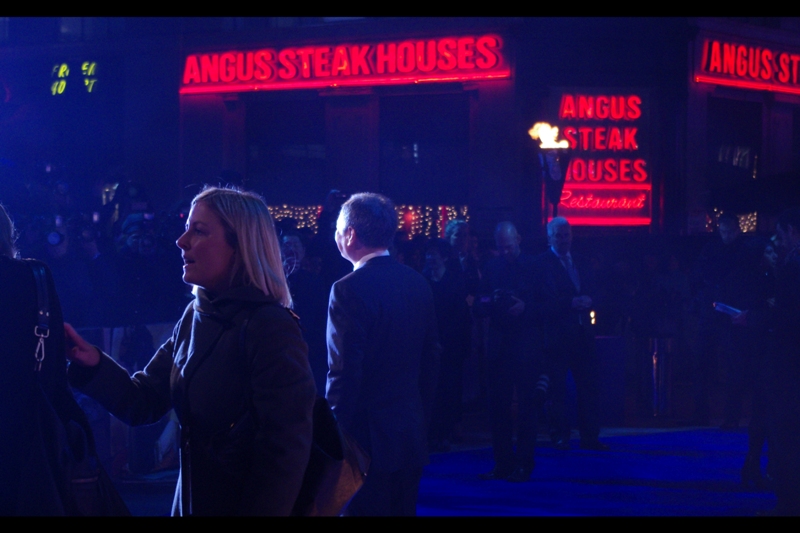 " No, it's not a huge problem. But we're just worried that there aren't enough Angus Steak House signs for when Ang Lee gets here". Too late. He's here. No info on whether he likes steak.