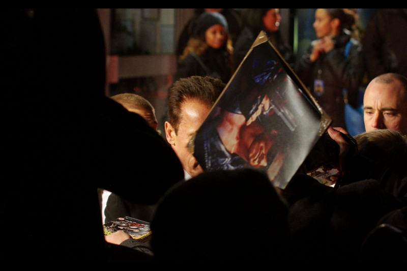 "And not one of you guys brought anything from the movie TWINS for me to sign?"