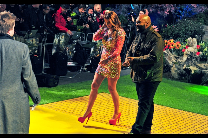"They're not ruby slippers AND you're not in the movie,... so get off the yellow brick road, lady. (Wait... your tattoo is in Latin, you say?)"