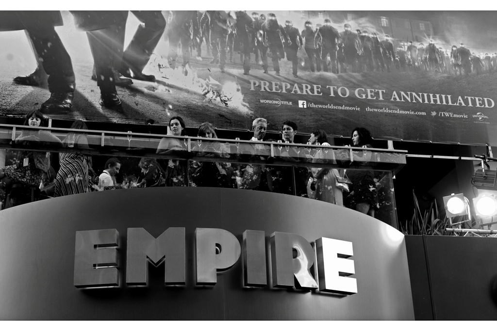 Oh, to be one of the 1%, seeing premieres from up high and being able to admire Paddy Considine's hairstyle from an angle not normally intended