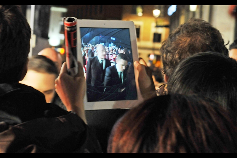 As a society, I believe we need to start ostracising if not publicly shaming people who think it's okay to hold up hardcover book-sized items on the justification of 'it has a camera attached'. Yeah, so does the rear parking sensor on a lot of cars, but you don't see me reversing a Bentley into the fan pen at a London premiere and shrugging my shoulders saying "I'm in front of you at the moment, deal with it"