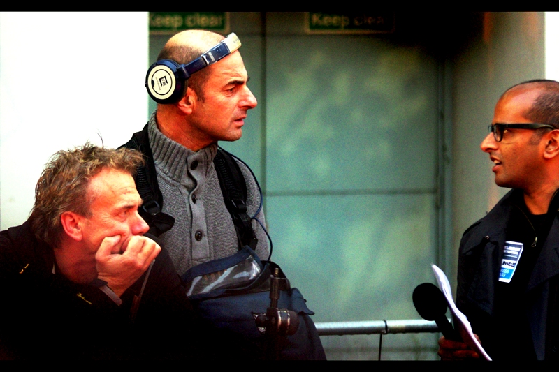 "What? I'm wearing them like this now. I'm trying to make it into a Thing" "Barry, it'll never be a 'Thing' "