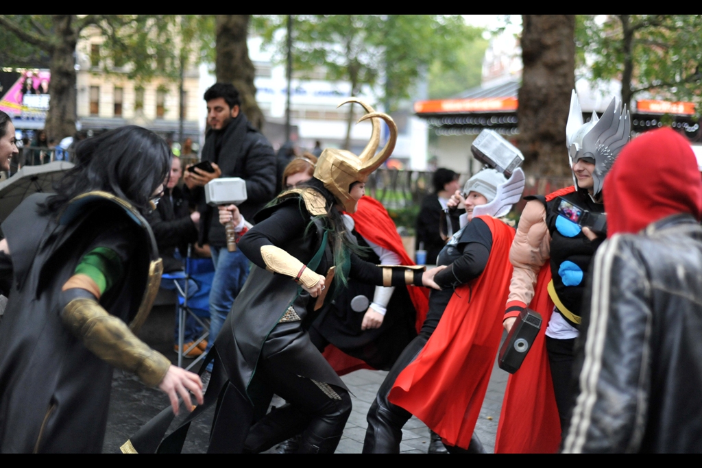 Well, this was inevitable. (As was the outcome : the Lokis in the queue outnumbered Thors about 6 to 1, plus they don't fight fair!)