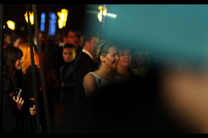 Jennifer Lawrence reappears and the damn frenchman in front of me has already started waving his damn sheet of A3 paper even though there are eight dozen people and AN INTERVIEW ON STAGE between him and her. I don't want to judge a nation of over 66million people by the actions of one guy at a premiere, but ... your arrogant sense of entitlement and disruptive optimism seems right about on par, Frenchy.