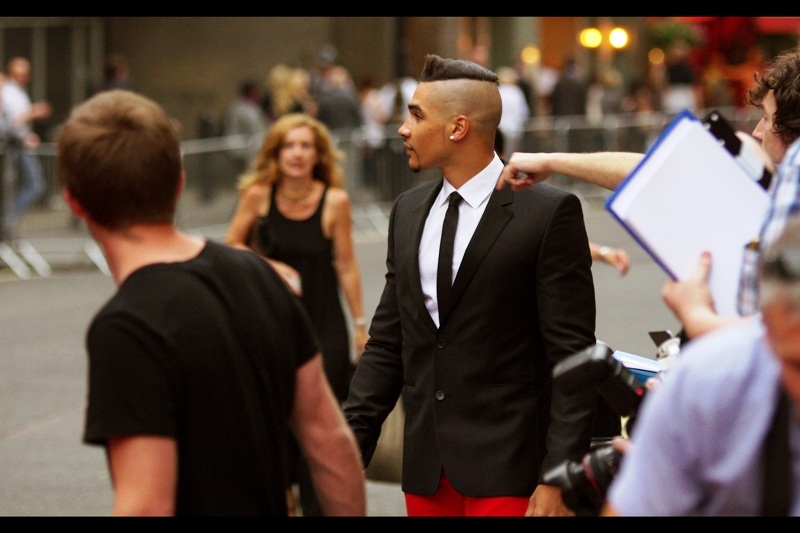 "Red trousers AREN'T cool anymore? Since WHEN - just now? FARQ!!" I don't know who this is. I suspect an Olympian, because they can pretty much get away with this sort of thing these days.