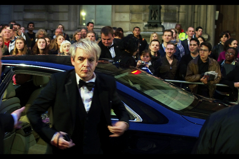 My first guess would be somebody from Michael Jackson's Thriller Video who has aged exceedingly well. (Actually he's one of the guys from Duran Duran) (I'm going to pretend I'm too young to know who Duran Duran are)