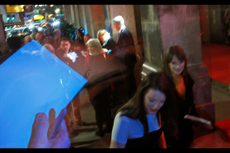 If this is Michelle Ryan, then my skills at recognising people from blurry photos is possibly improving. I've photographed her before... but owing to various irregularities in the way Time works (ie. linearly), it won't be til next year at the premiere of "The Man Inside"