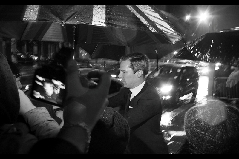 "I'm signing your photo with "B.C." not "Benedict Cumberbatch". And if you don't stop complaining, I'll start signing it "B"... and if you don't stop there it'll be "C" because that's even faster" . Efficiency is king.