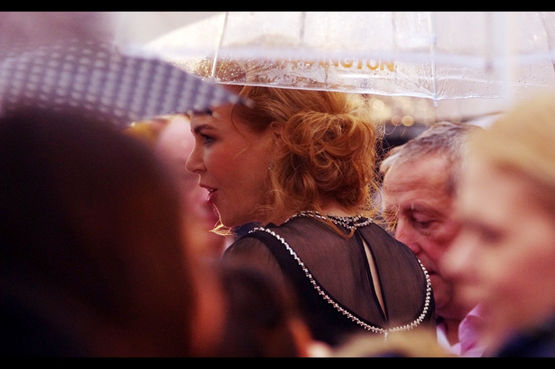 It's Nicole Kidman! If I'd manged to find the photo I'd taken at the premiere of 'Australia' six years ago, I'd be getting a lot more excited than I am, and also be much less happy about how heavily it's raining.