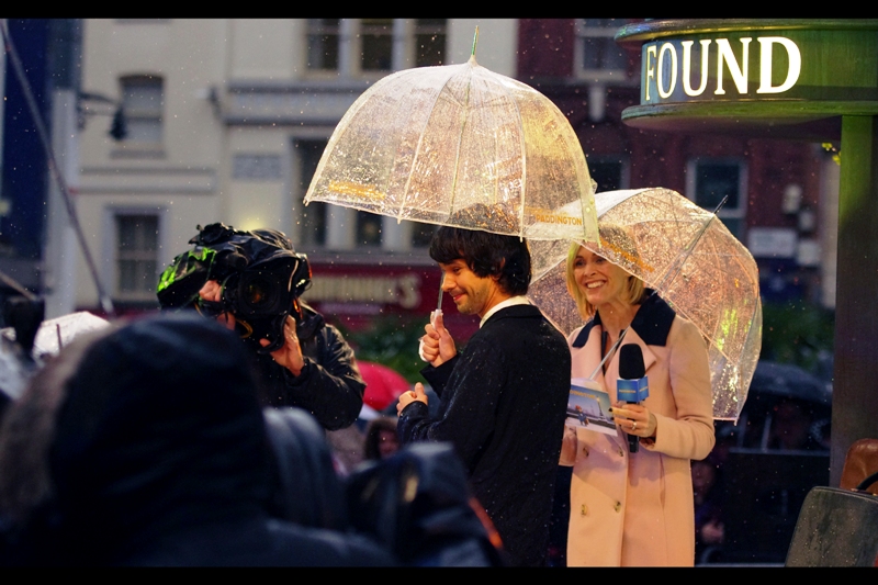 Ben Whishaw is escorted off the stage to take have a few photos taken with a statue of Paddington, after which he proceeded to enter the cinema.... possibly to watch the movie he's in, or possibly to watch Interstellar. Because that's worth catching in cinemas rather than waiting to watch it on your iPhone or tablet.