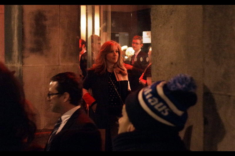 I don't know who this is, but she caused a brief flurry of excitement in the opposite pen. Perhaps she knew someone, or maybe knew someone who KNEW SOMEONE, who once met Benedict Cumberbatch.