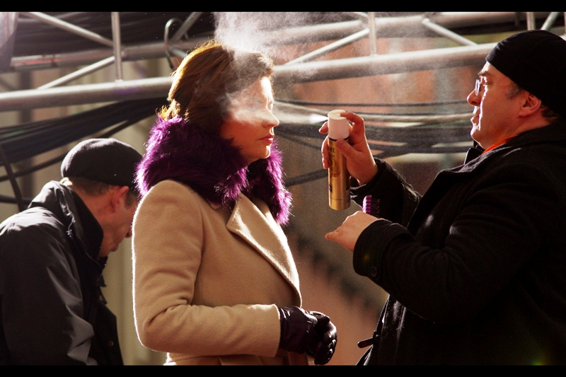 More pre-BAFTA preparations: “Karen, stop whining. The quicker you get an immunity to pepper spray the better a reporter you’ll be”