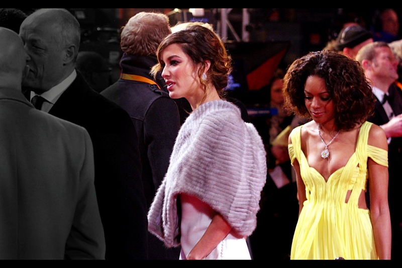The two Bond girls from the currently-filming ‘Skyfall’. I’ve already forgotten their names. Wait… Naomie Harris? (Ah, yes. Naomie Harris, Berenice Marlohe )