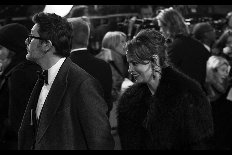 Sadly, this is my only shot of Michel Hazanavicius the director of ‘The Artist’ (and his wife is the lead actress?) – it was getting closer to the start of the ceremony and the through-traffic on the crowded carpet was getting ridiculous!