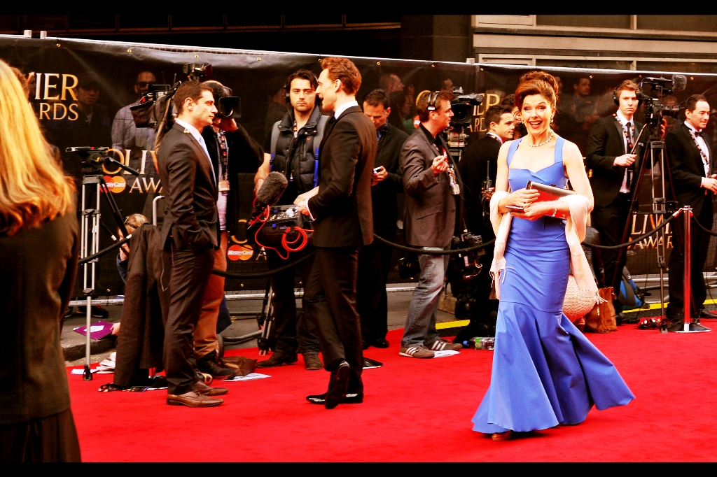 In all the excitment, somebody snuck past Tom Hiddleston. I might have been the only person to notice.