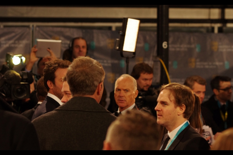 Michael Keaton, blurry, because sadly you can't program your camera to tell it that the dude with the blue neckstrap who isn't in the centre of frame should not be focussed on in CENTRE FOCUS mode (thanks, Pentax)