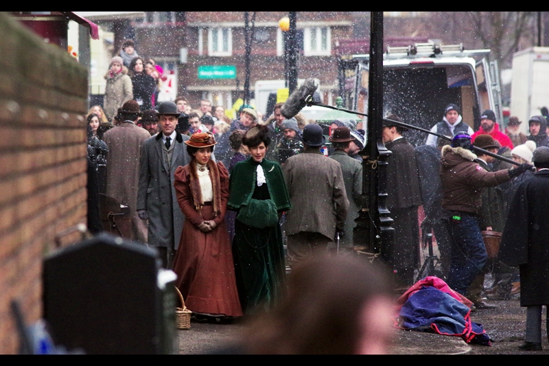 You can see the back of Benedict Cumberbatch in this photo, but I guess if you're a fan of period costume you'll find more to enjoy here.