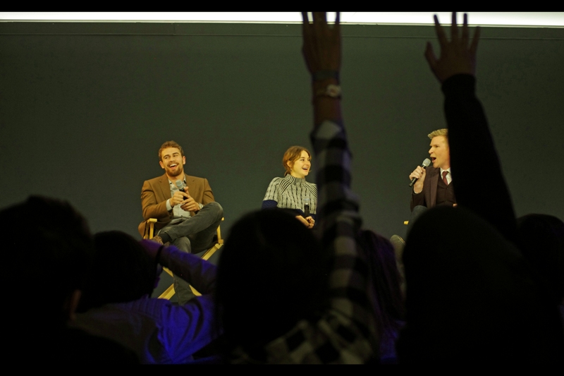 "Any of you guys have a question OTHER than "Will Theo James Go Out With Me"?"