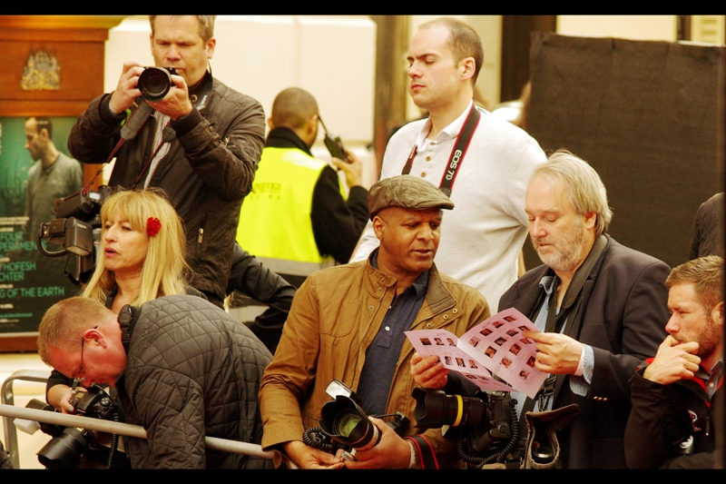 "I don't know who any of these people are!" "Me either" "Why are their pictures so small?" "I don't know" "Why are we even here?" "Gets the wife off my back for a few hours"