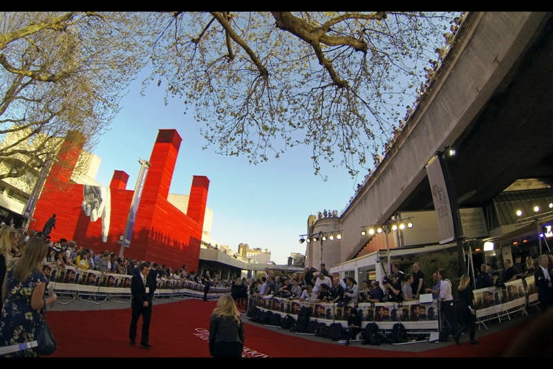 This premiere was held away from the comforts of Leicester Square and instead at the BFI Southbank. It's not a bad place to hold a premiere, and the weather was great. You should totally visit London. It's not half bad. But don't take a train. It's the wrong kind of heat for that.
