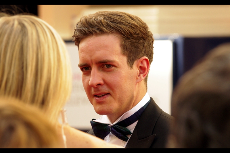 If I continue with my strategy of photographing every guy with a bow tie and putting them in this journal, it's going to be a long journal. But I don't have a lot of other options open right now. Still... if you know who this is, congratulations : you watch more television than I do!