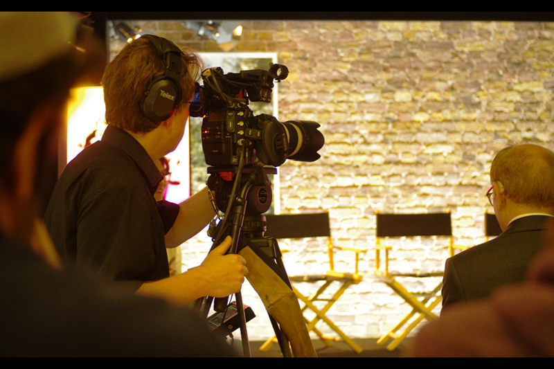 So this is my view of the five chairs which will be occupied by three cast, one director and one interviewer. *whimper*