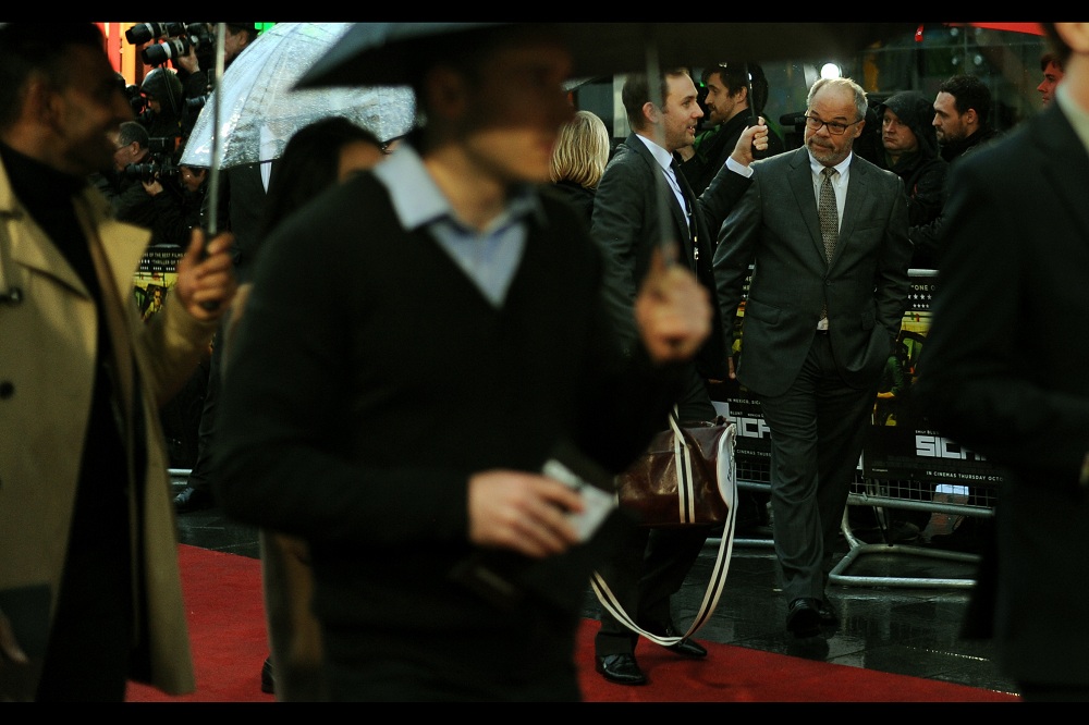 This is one of the producers of the film. He's not Emily Blunt, so I won't be photographing more of him.
