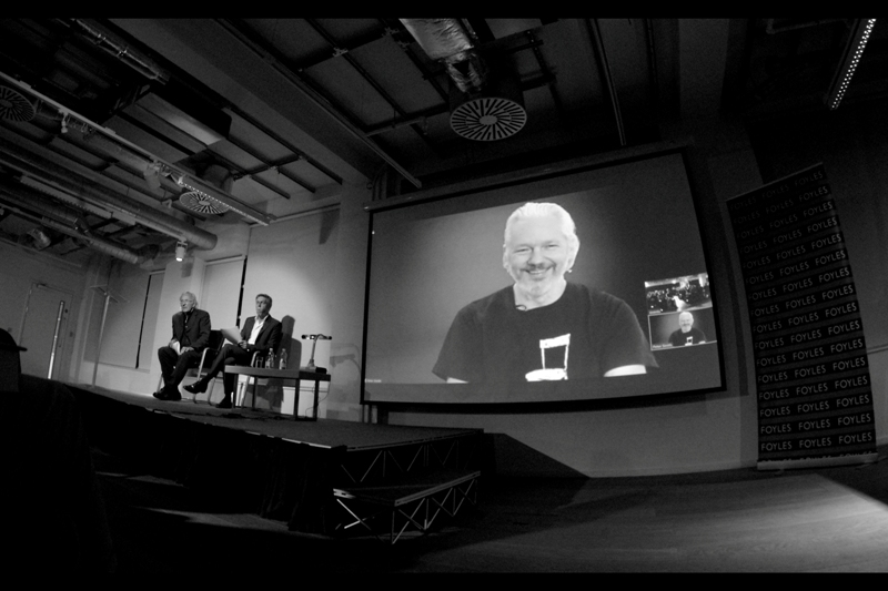 Assange appears to be holding up well, morale-wise, saying he's certainly kept busy during his 'stay' at the Ecuadorian embassy. Though he added he doesn't get all that much sunshine. (I live in London too, and I can say he hasn't historically missed much of that. But I think I know what he's saying..)