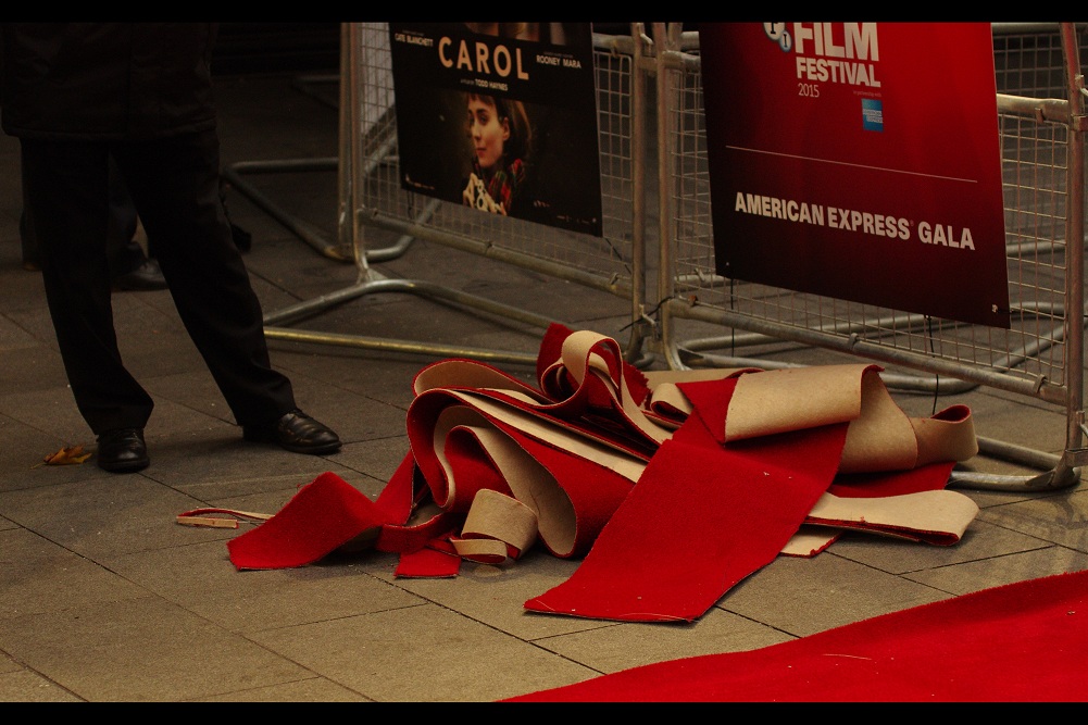 What becomes of the red carpet scraps at London premieres? Weirdly... the same thing that happens to the rest of the carpet : it's never seen again. (And on that sombre note... let's never mention it again)