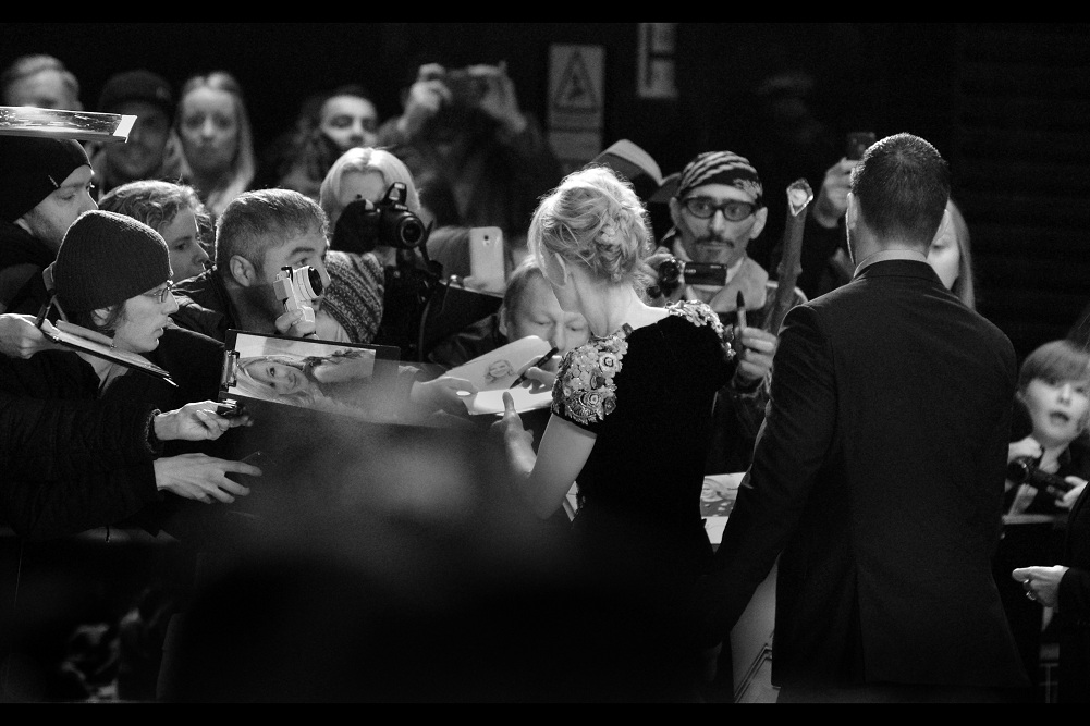 Kid at the extreme far right : "Excuse me... are you famous?"