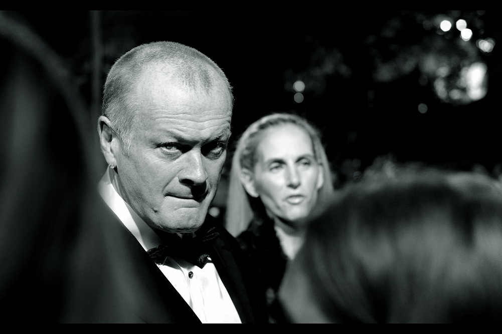 Our first serious arrival of the evening is.. I actually don't know who this is. But damn he's serious.