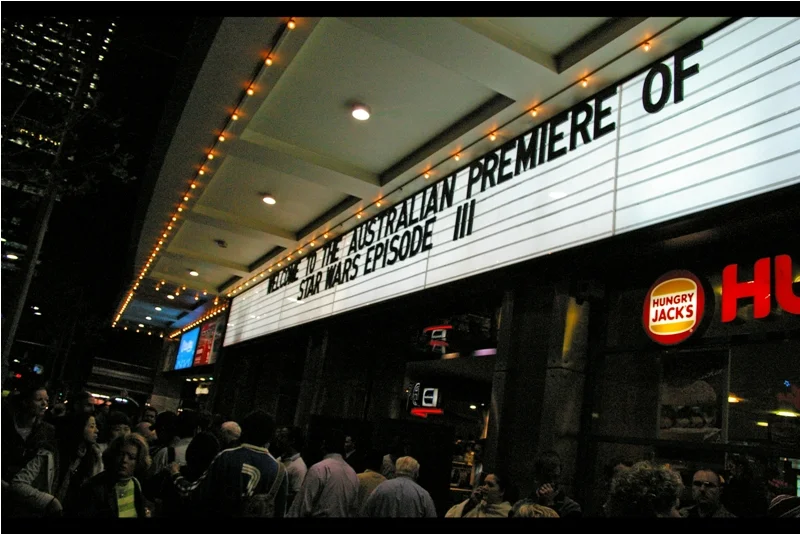 It's now nighttime, and just to reiterate : there is a premiere happening. And my camera's high-ISO capabilities are of a type even mobile phones at the time probably sneered at.